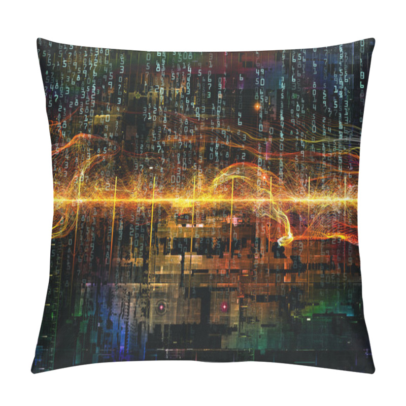 Personality  Paradigm Of Digital Network Pillow Covers