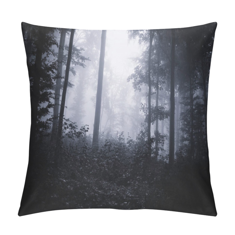 Personality  Forest At Twilight, Surreal Halloween Scenery Pillow Covers