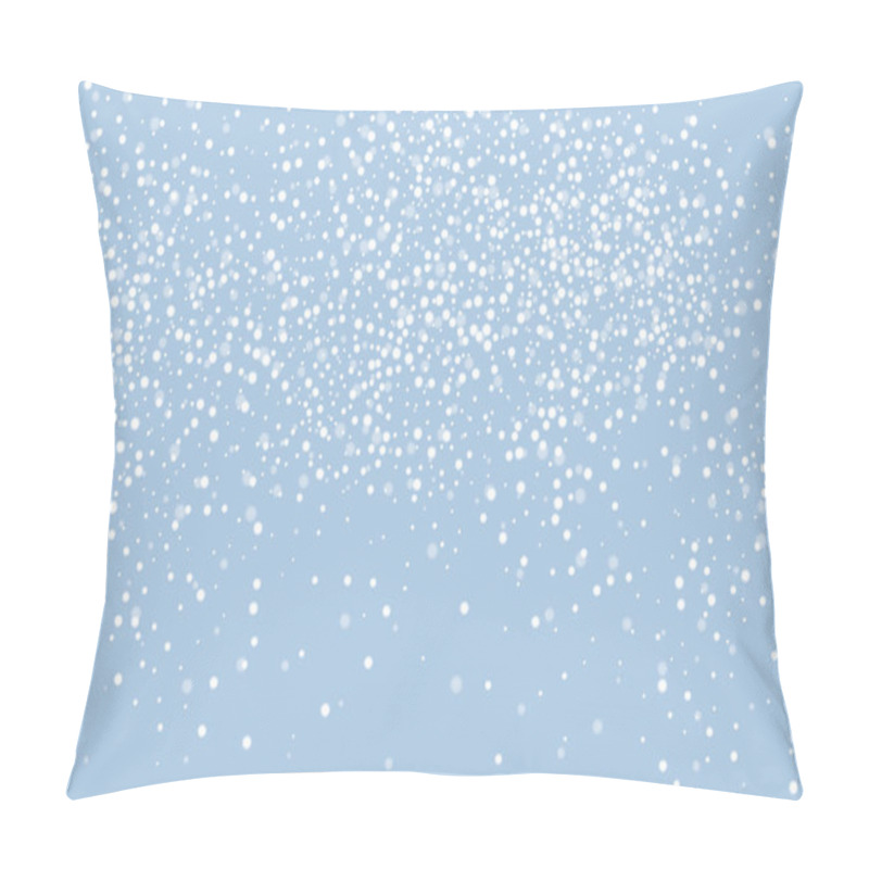 Personality  White Snow Abstract Winter Background. Vector Illustration,eps 10. Pillow Covers