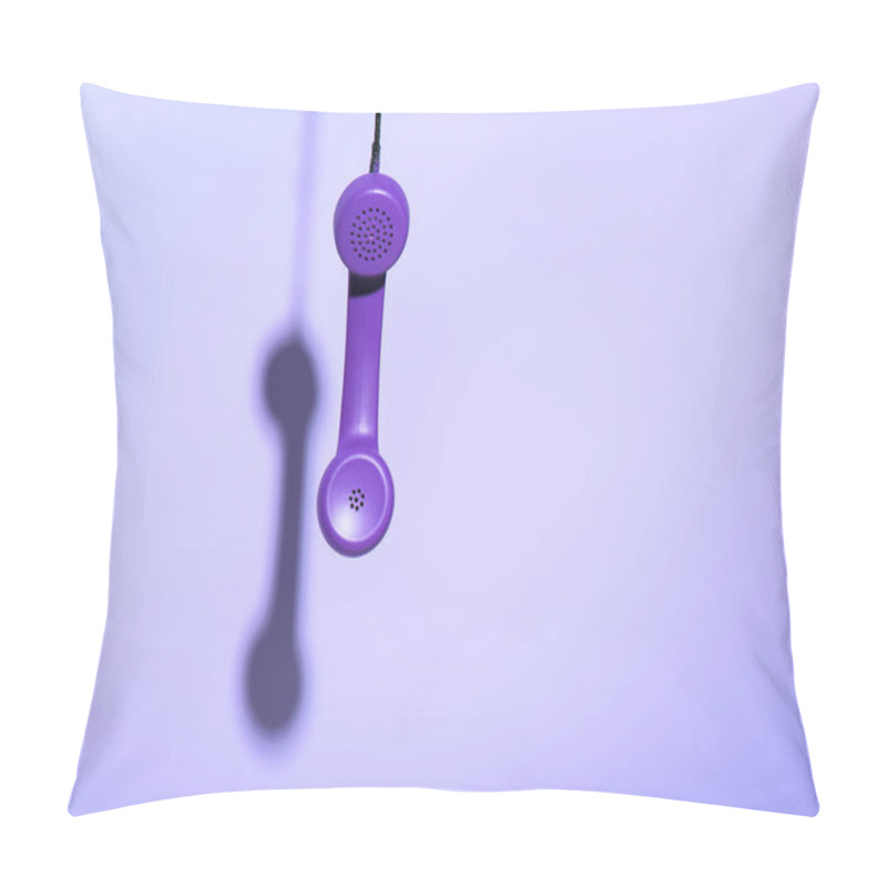 Personality  Hanging Purple Telephone Handset, Ultra Violet Trend Pillow Covers