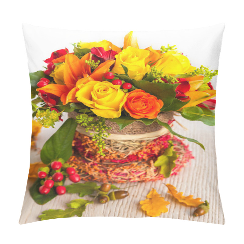 Personality  Basket Of Flowers Pillow Covers