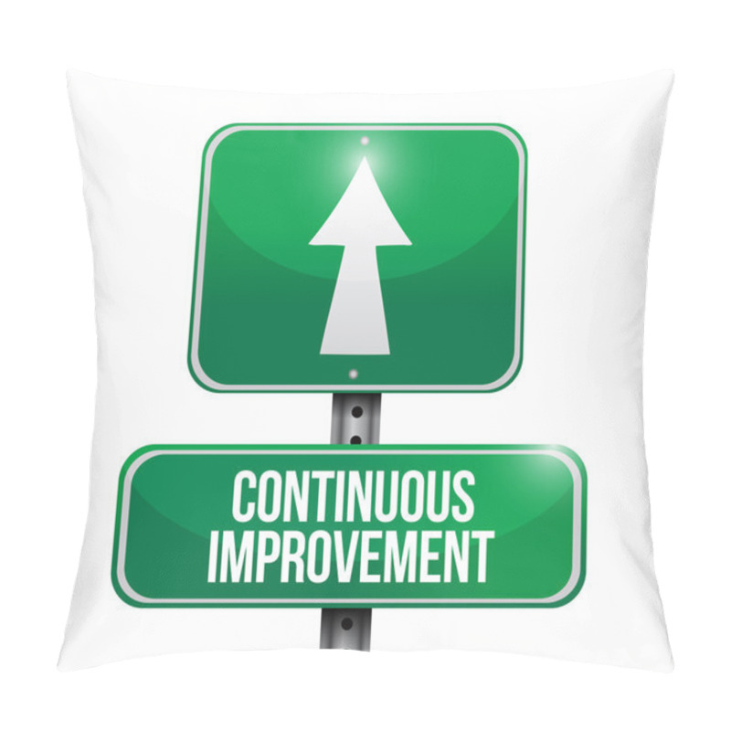 Personality  Continuous Improvement Sign Illustration Design Pillow Covers