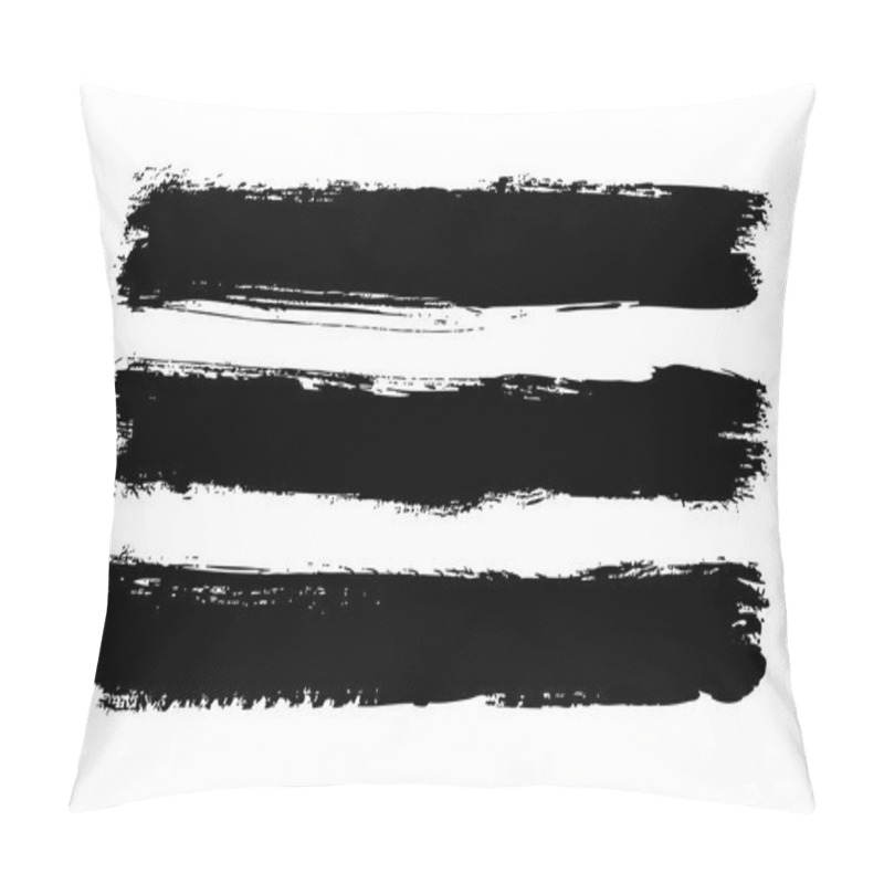 Personality  Black Horizontal Hand Drawn Stripes Pillow Covers