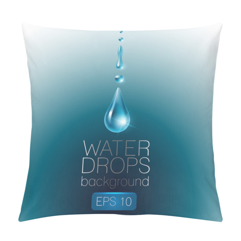 Personality  Realistic Waterdrops Pillow Covers