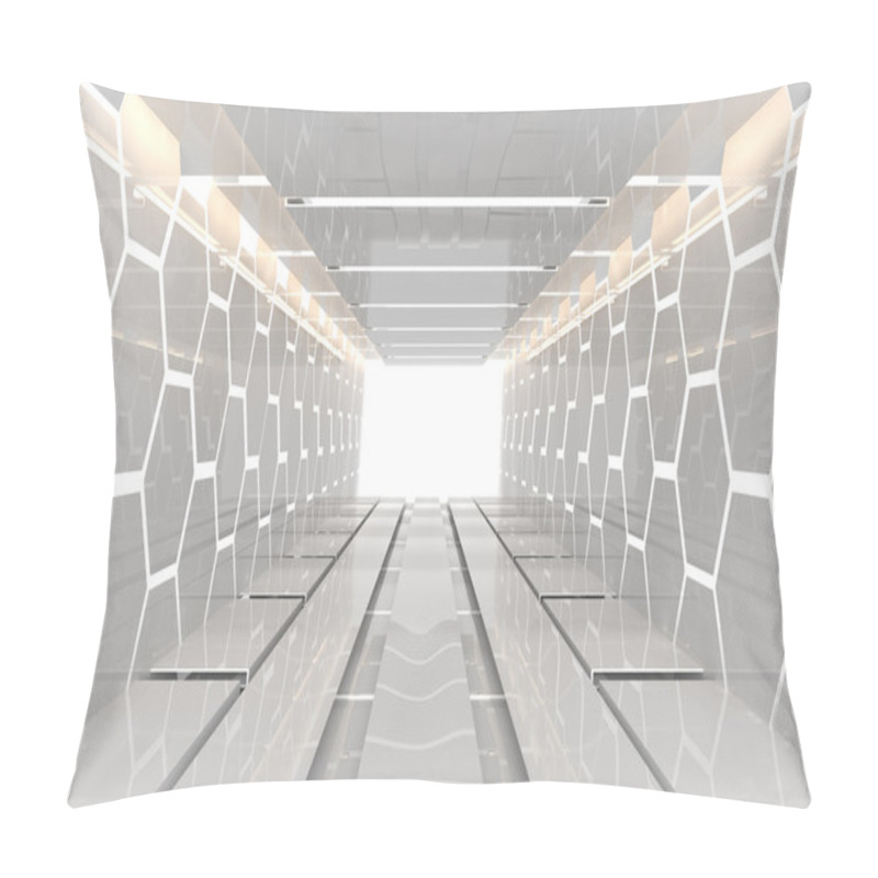 Personality  Futuristic White Hexagon Room Pillow Covers