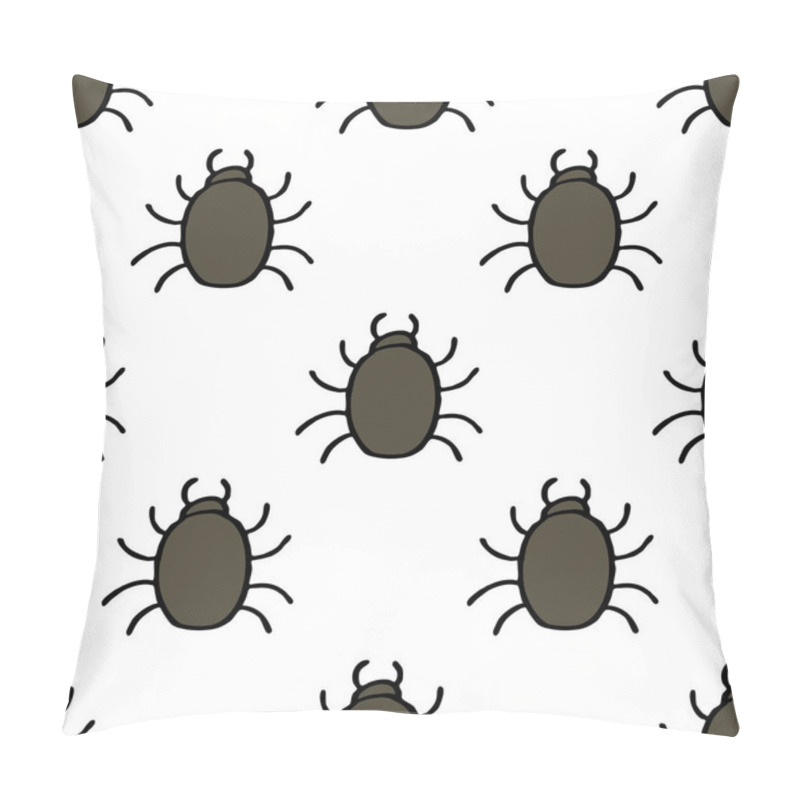 Personality  Mite Seamless Doodle Pattern Pillow Covers