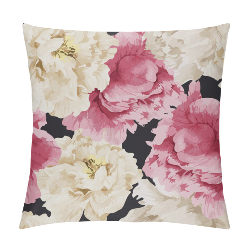 Personality  Floral Pattern With Peony Pillow Covers