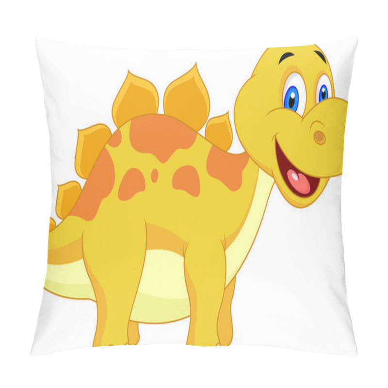 Personality  Cute Little Dinosaur Vector Illustration Pillow Covers