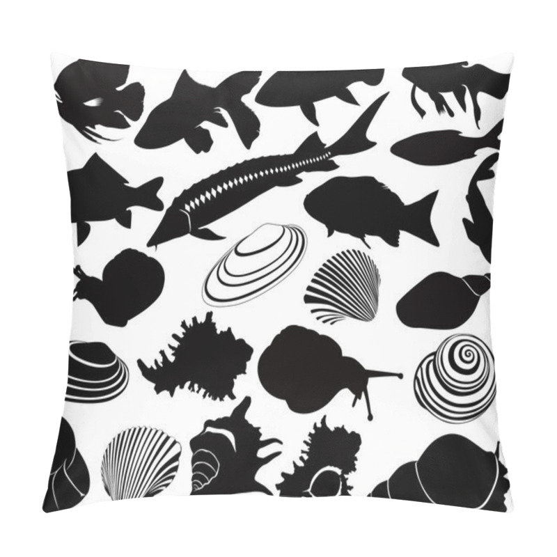 Personality  Fish And Snails Set Pillow Covers