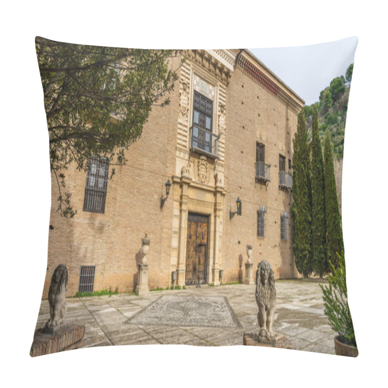 Personality  Granada, Spain, February 14, 2024. View Of The Cordova Palace, In Granada. High Quality Photo Pillow Covers