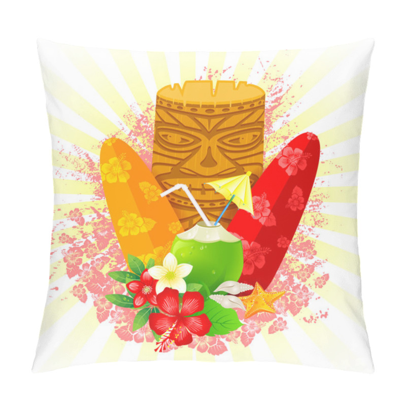 Personality  Tiki Mask Pillow Covers