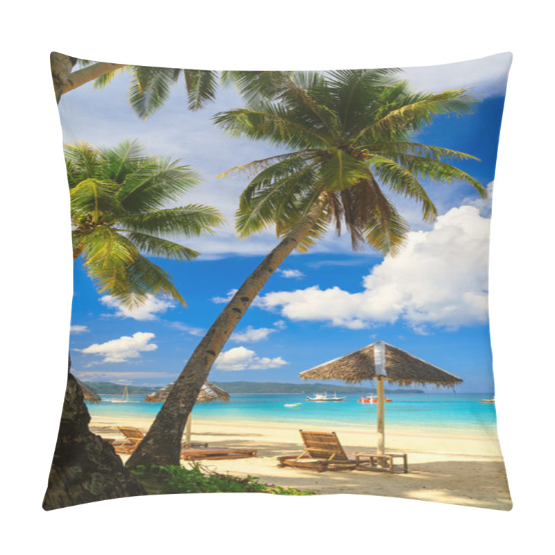 Personality  The White Beach, Boracay Island, Philippines Pillow Covers