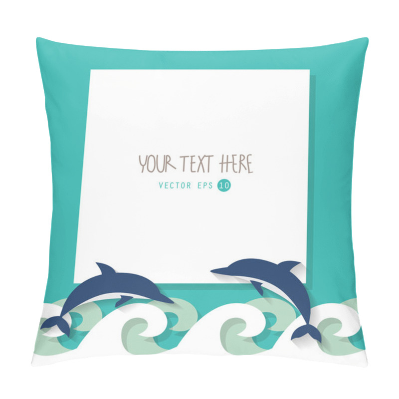 Personality  Summer Vacation Background Pillow Covers