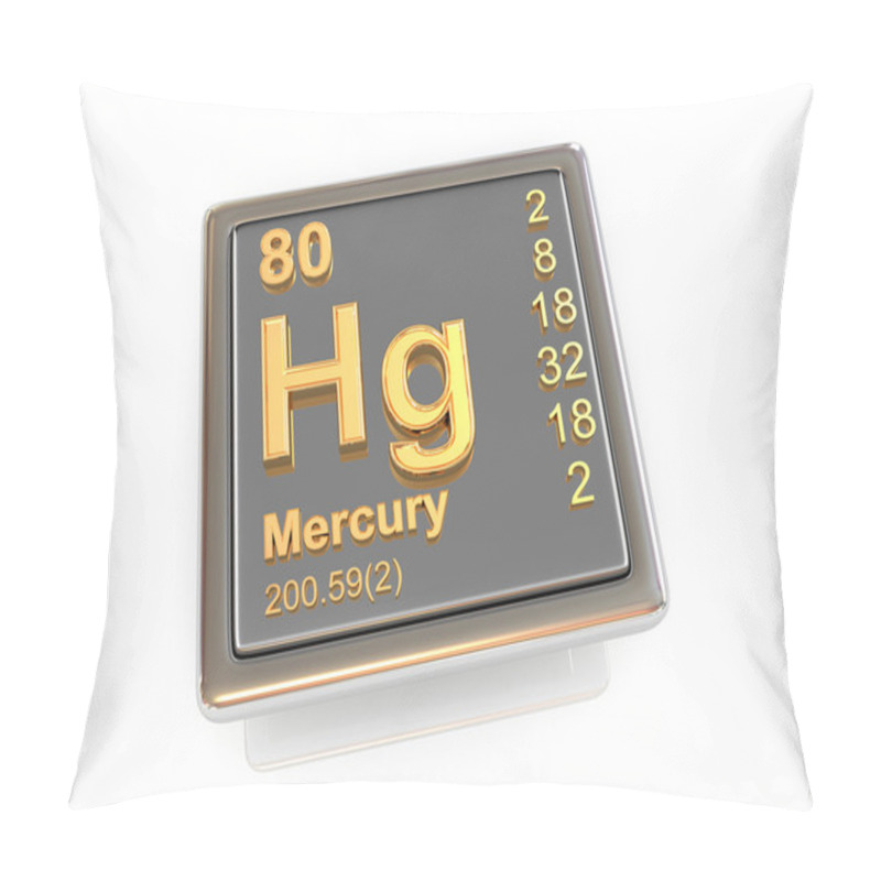 Personality  Mercury. Chemical Element. Pillow Covers