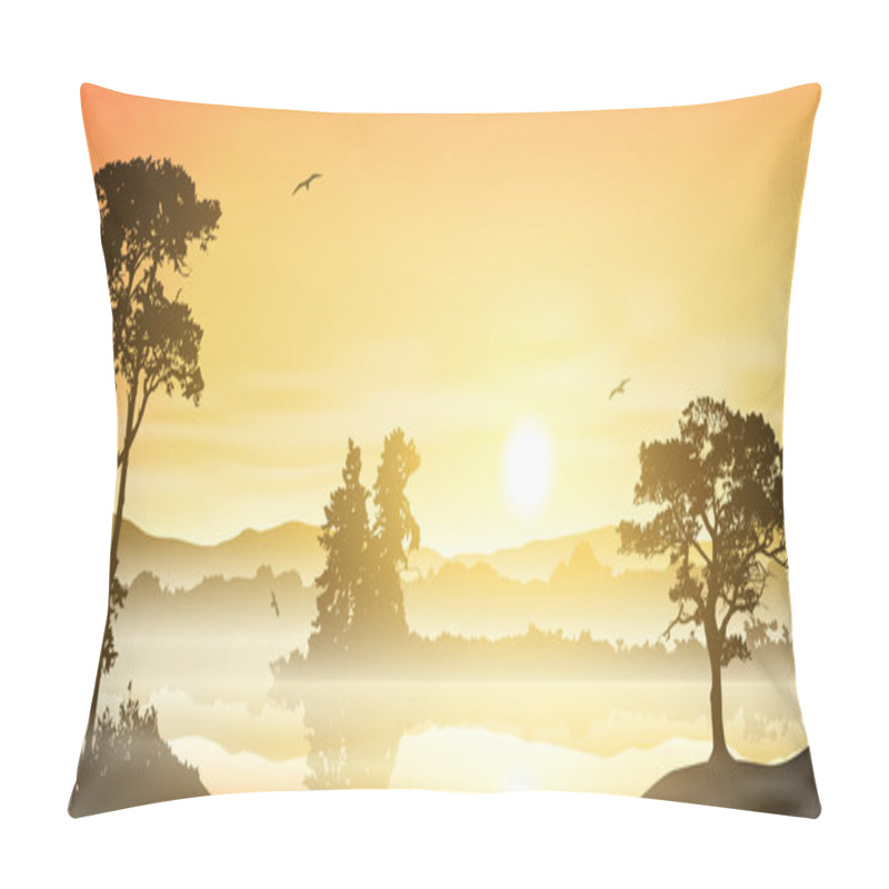 Personality  River Landscape Pillow Covers