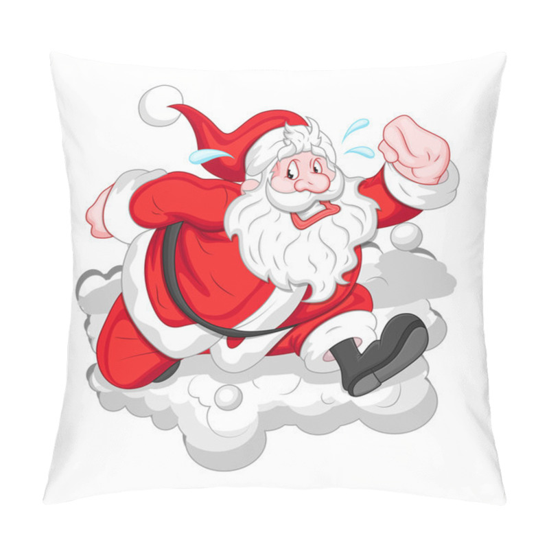 Personality  Running Cartoon Santa Pillow Covers