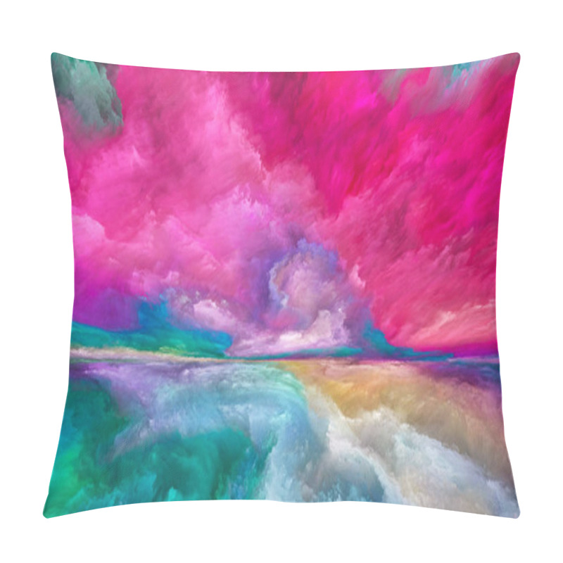 Personality  Energy Of Abstract Landscape Pillow Covers