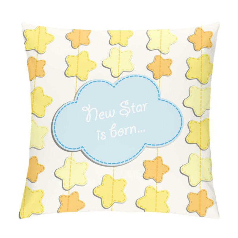 Personality  Abstract Background With Stars And Cloud Pillow Covers