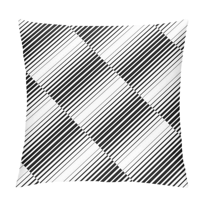 Personality  Universal Linear Geometric Seamless Pattern With Transition Pillow Covers