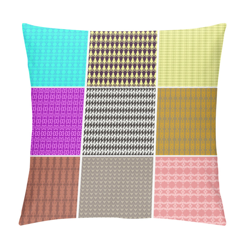 Personality  Set 9 Patterns Seamlessly Pillow Covers