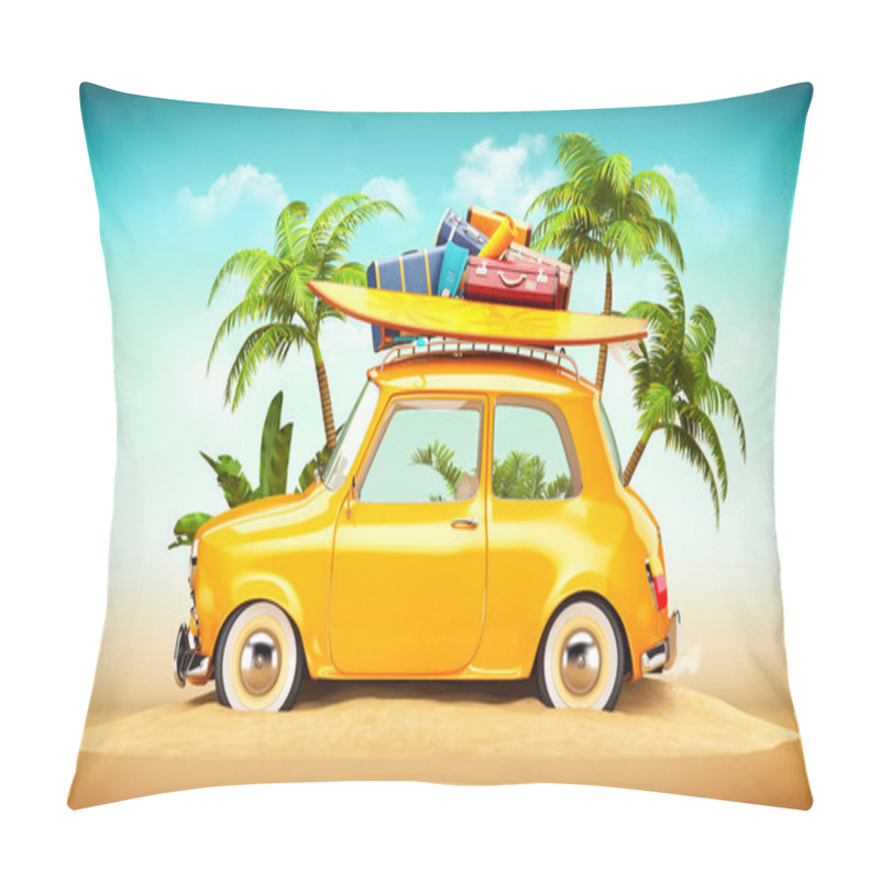 Personality   Summer Travel Illustration  Pillow Covers