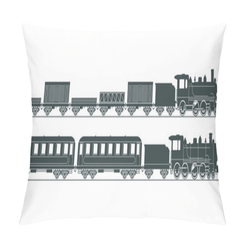 Personality  Steam Railway Pillow Covers