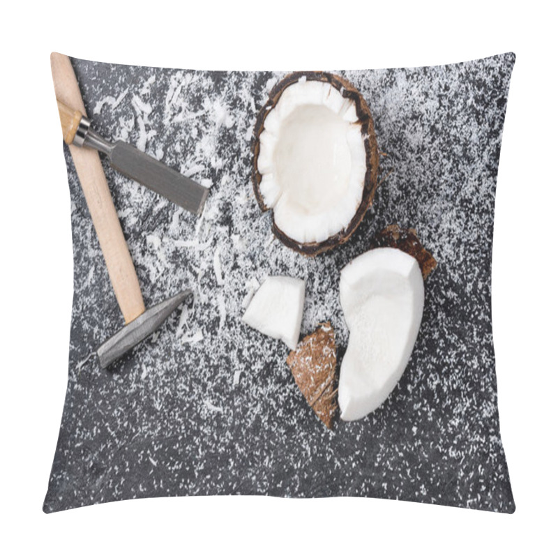 Personality  Cracked Coconut With Shavings  Pillow Covers