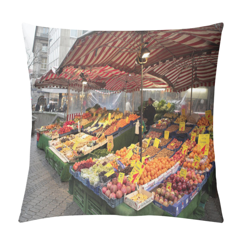 Personality  Fruit And Vegetables At The Market Pillow Covers