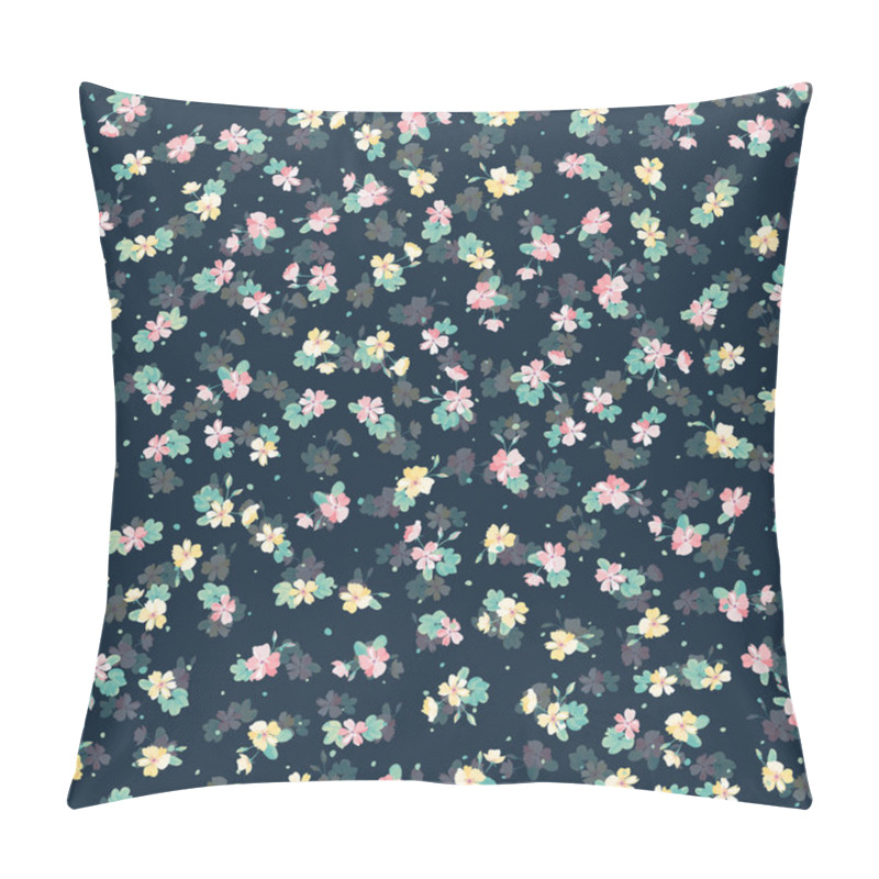 Personality  Complex Multi-layered Floral Pattern In Small Flowers Of Dogroses. Trendy Millefleurs. Elegant Template For Fashion Prints. Pillow Covers