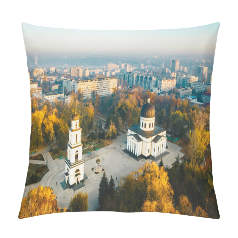 Personality  Above Chisinau At Sunset. Chisinau Is The Capital City Of Republic Of Moldova Pillow Covers