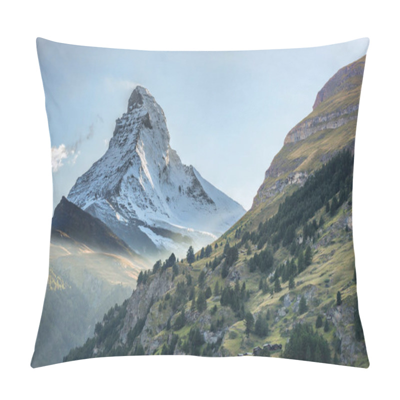 Personality  Matterhorn Against Sunset In Swiss Alps, Zermatt Area, Switzerland Pillow Covers