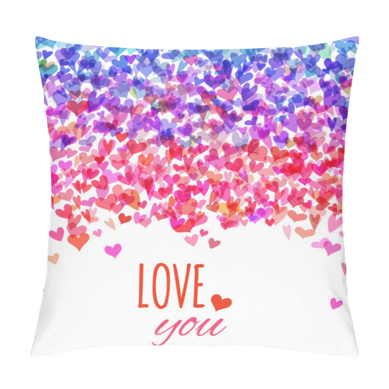 Personality  Bright Valentine's Background.  Pillow Covers