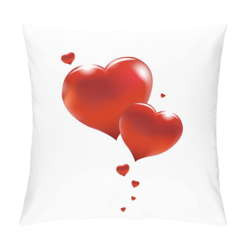 Personality  Big Red Hearts Pillow Covers