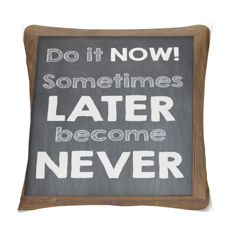 Personality  Inspirational Motivating Quote On Chalkboard Pillow Covers