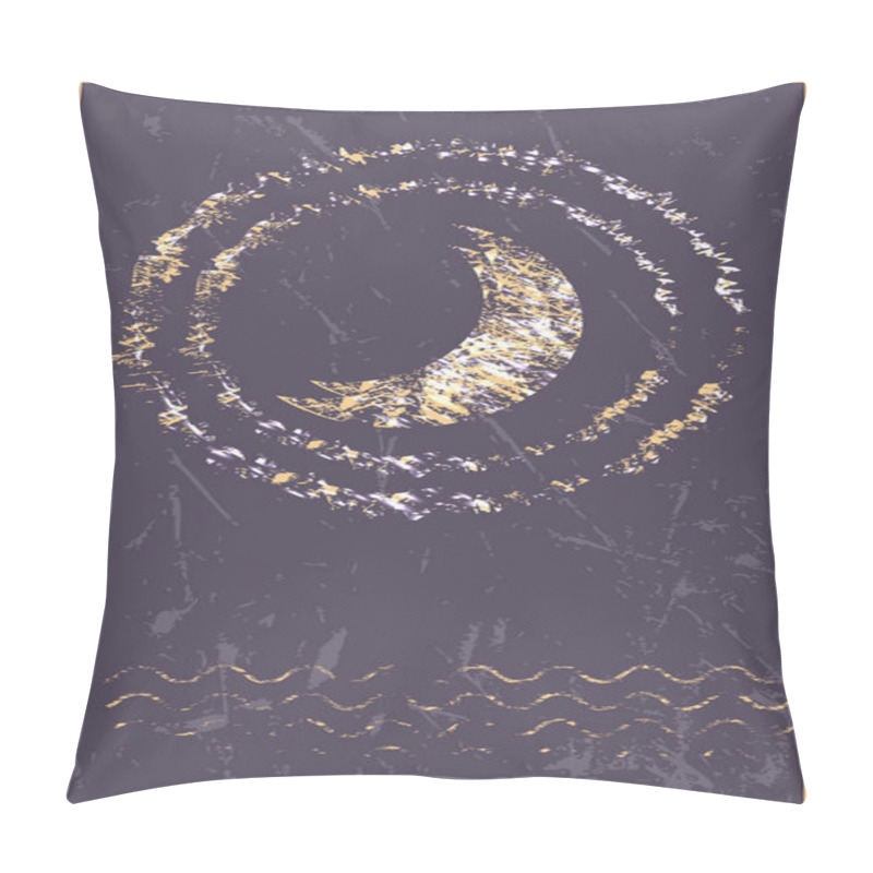 Personality  Half Moon Mystic Vector Illustration Pillow Covers