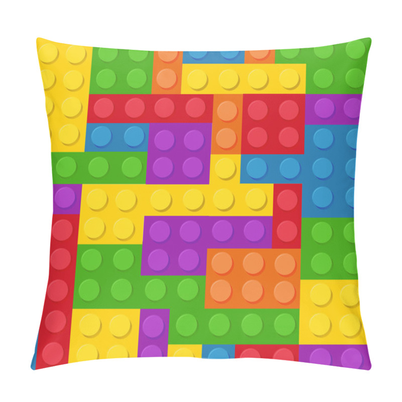 Personality  Plastic Construction Blocks Pillow Covers