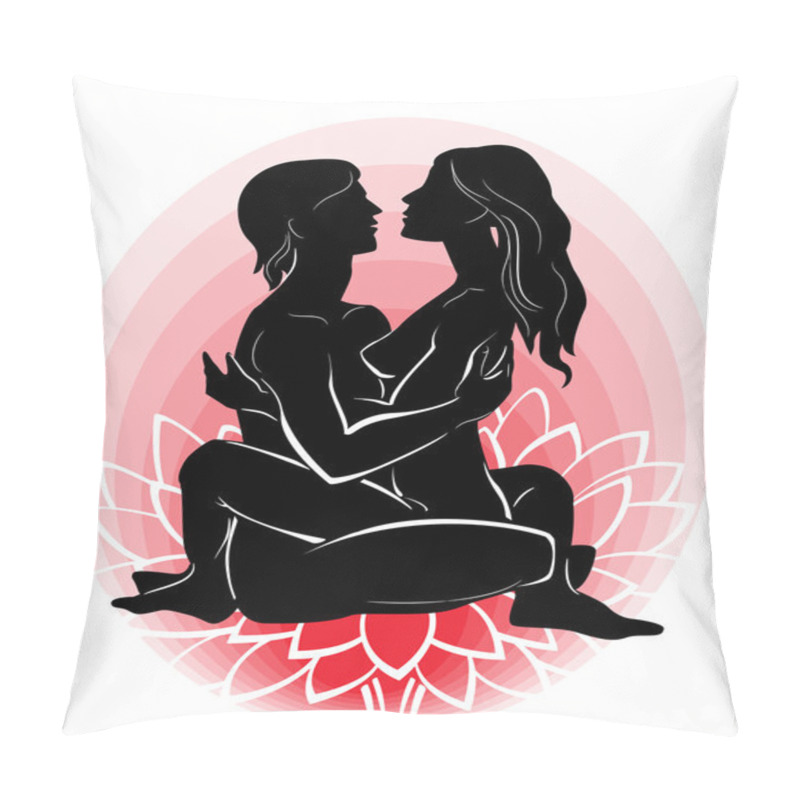 Personality  Couple Practicing Tantra Yoga Pillow Covers