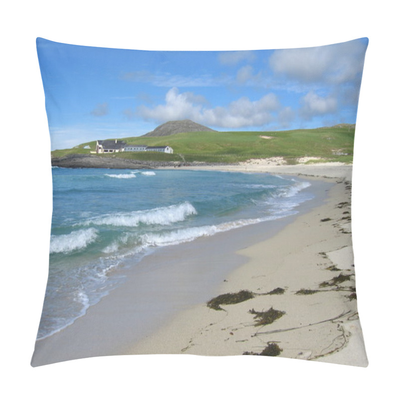 Personality  Tangasdale Beach, Isle Of Barra, Scotland Pillow Covers