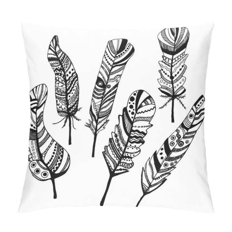 Personality  Feathers. Pillow Covers