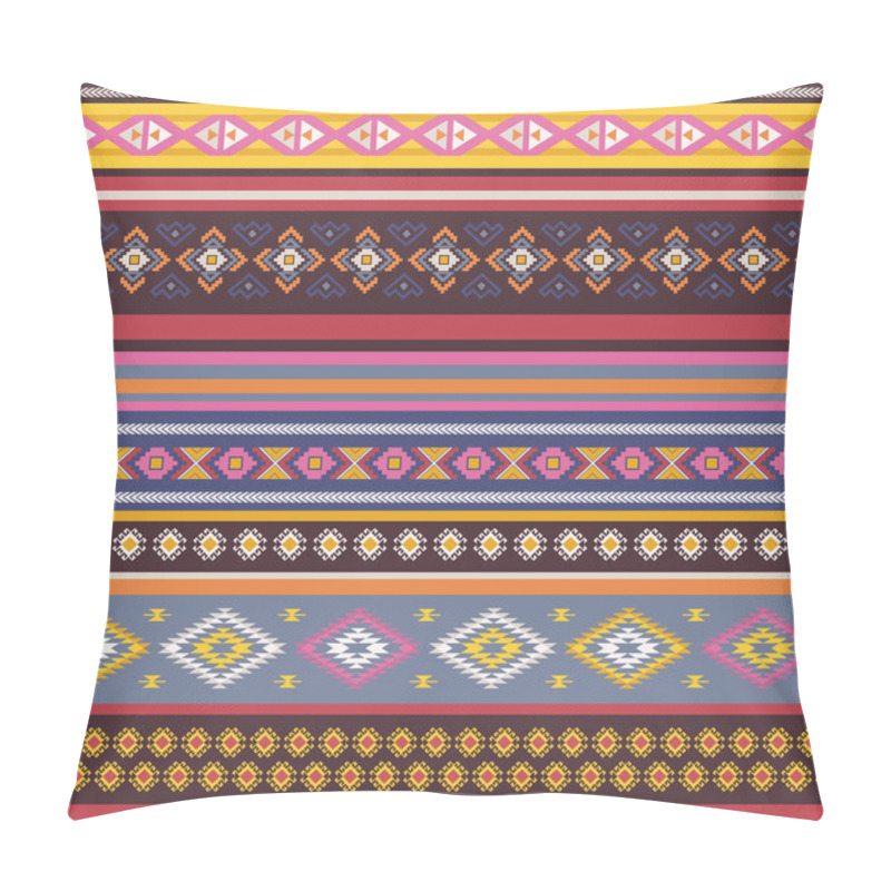 Personality  Seamless Pattern With Tribal Aztec Motives. Pillow Covers