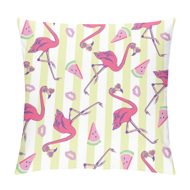 Personality  Flamingo Pattern , Vector, Illustration Pillow Covers