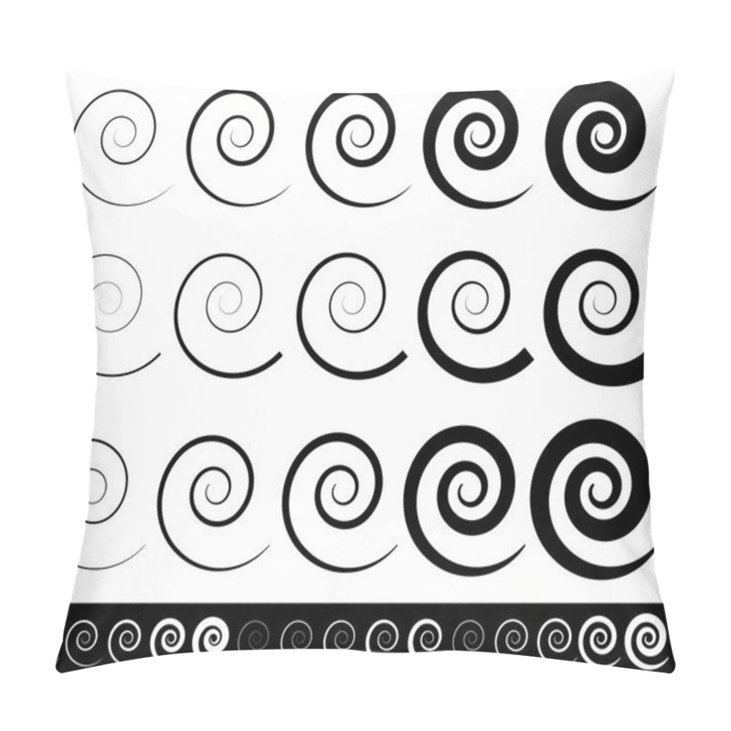 Personality  Abstract Spiral Graphics Pillow Covers