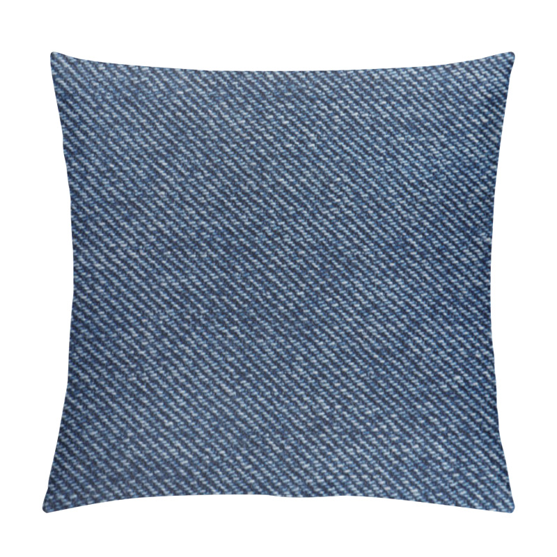 Personality  Texture Of Blue Jeans As Background, Closeup Pillow Covers