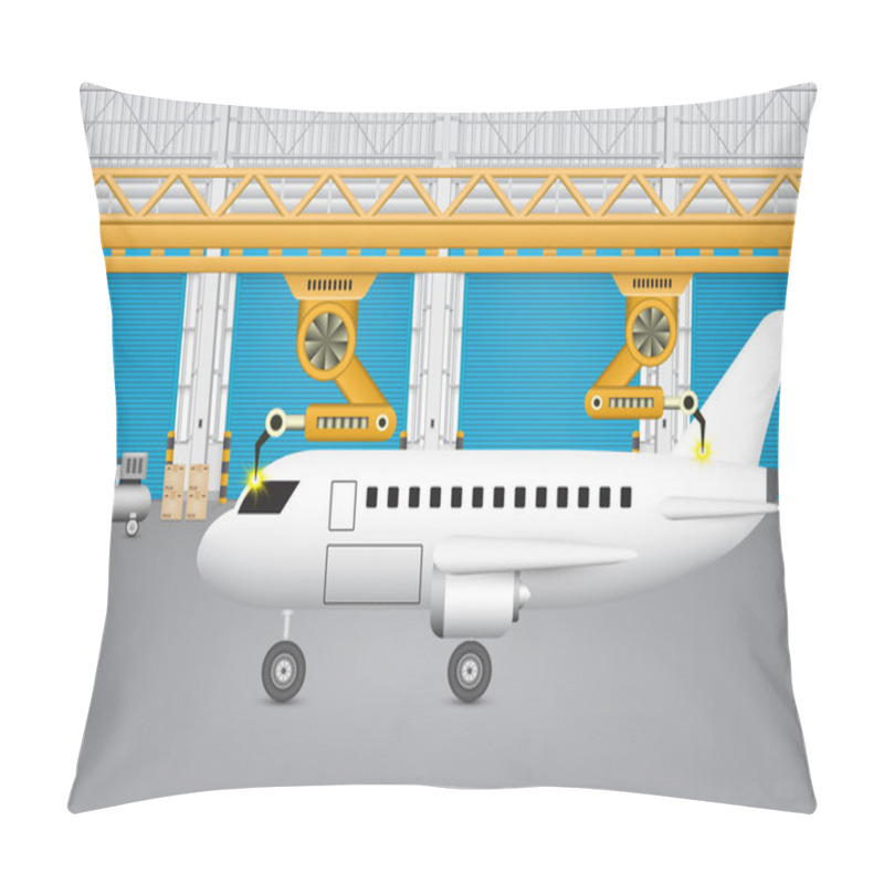 Personality  Robot Plane Pillow Covers