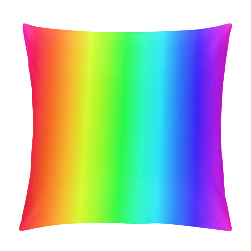 Personality  Rainbow, RGB Visible Light Spectrum Background, Backdrop Element Pillow Covers