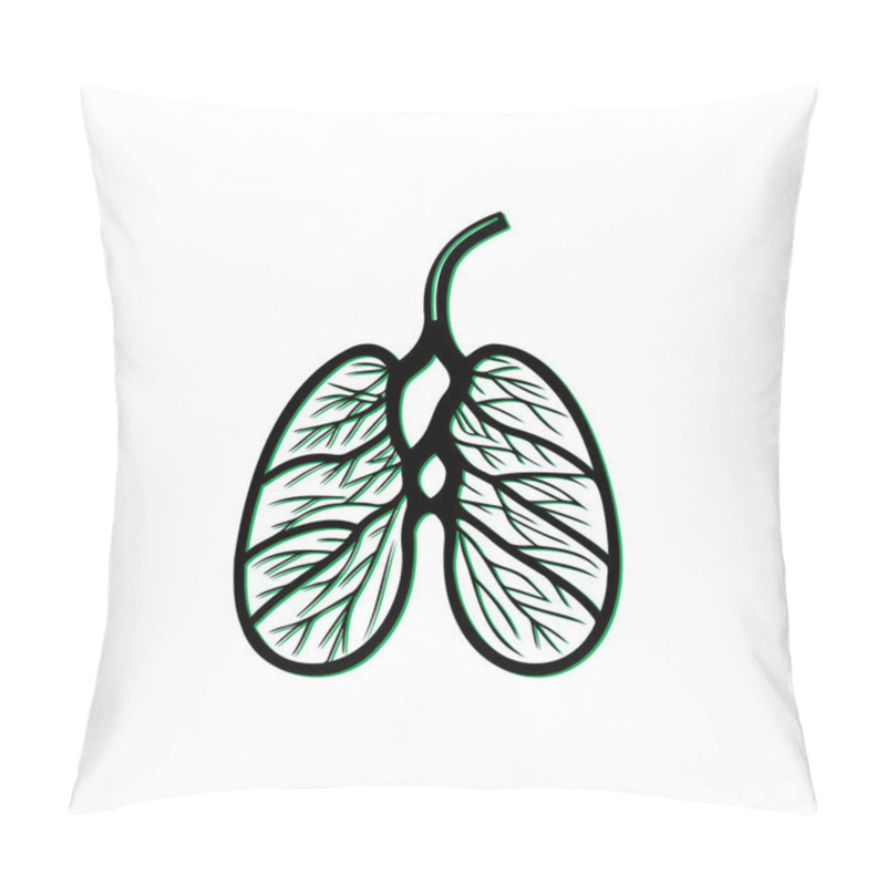 Personality  Lungs With Tree Branches Design. Concept Of Nature, Health, And Ecology. Pillow Covers