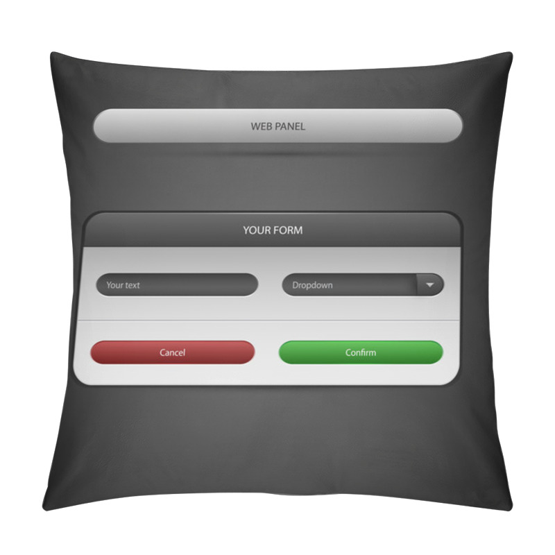 Personality  Web Panel. Vector Illustration. Pillow Covers