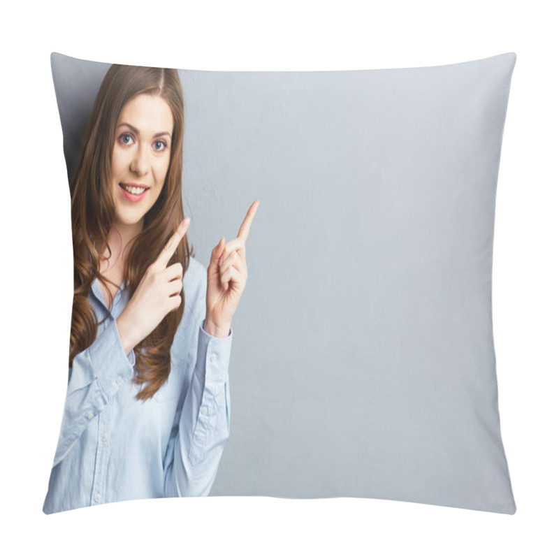 Personality  Woman Pointing Finger Pillow Covers