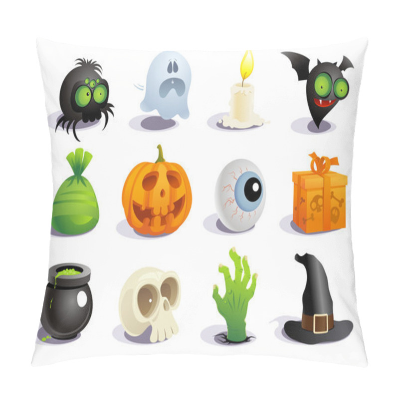 Personality  Halloween Symbols. Pillow Covers