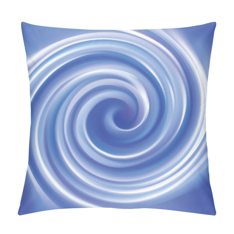 Personality  Vector Background Of Cobalt Swirling Water Texture Pillow Covers